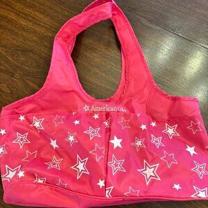 American Girl Doll Pink Star Double Doll & Clothing Carrier Storage Bag